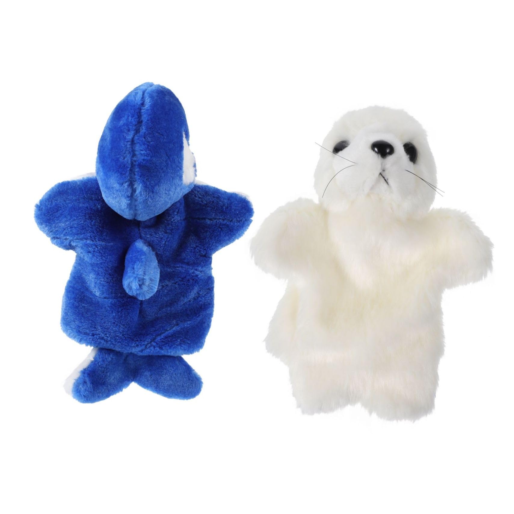 Abaodam 6piezas Títeres De Mano De Animales para Bebés De Delfín y León Marino Muñecos De Peluche Adorables para Interacción y Cuentacuentos para Desarrollo Creativo y Relaciones
