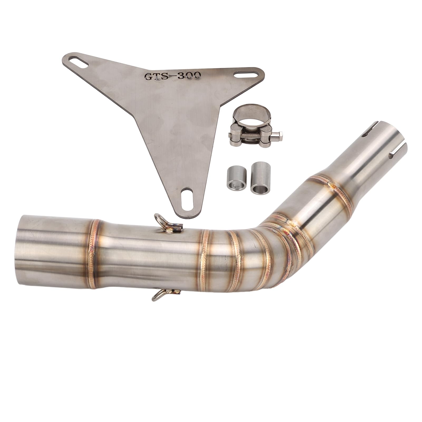 Tubo de Enlace Medio de Escape, Repuesto de Reacondicionamiento de Motocicleta de Metal para GTS 125 250 300 2008-2021