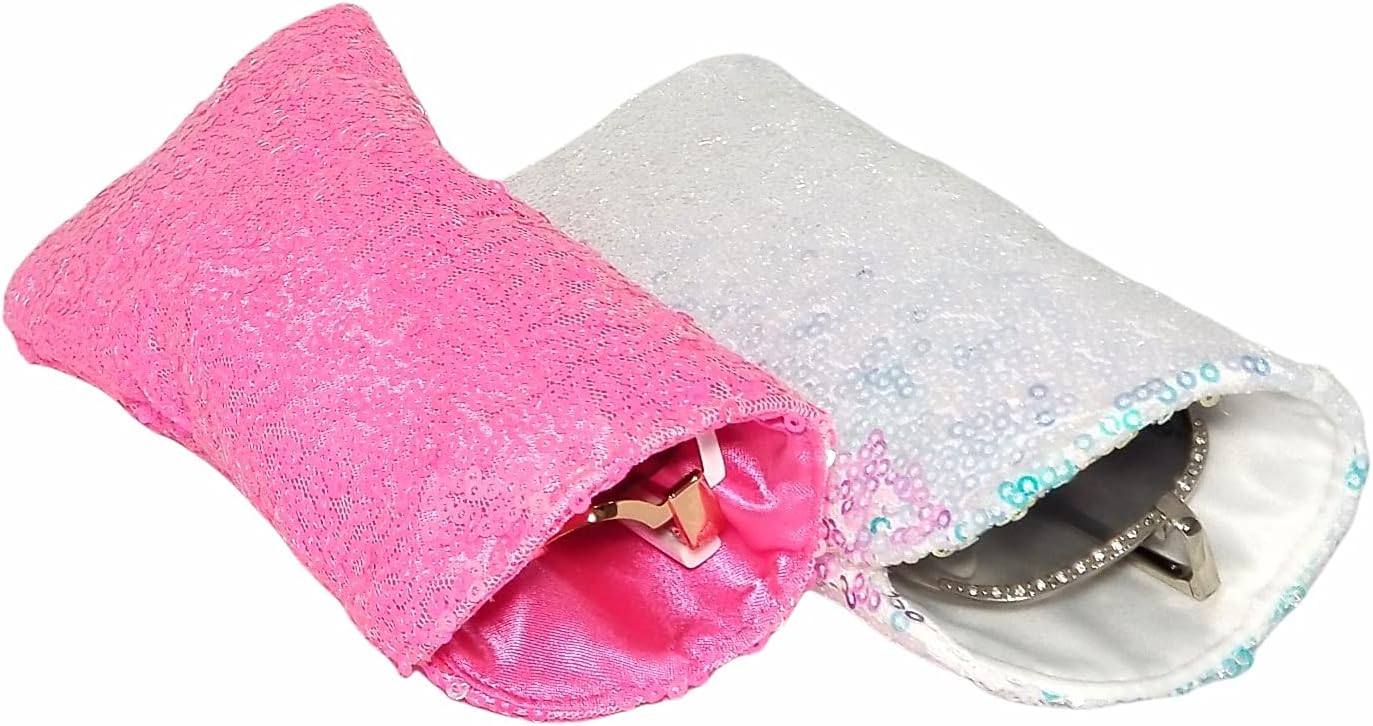 Name Sparkle sunglasses soft case sequin sleeve fabric travel purse accessories storage bling gift idea