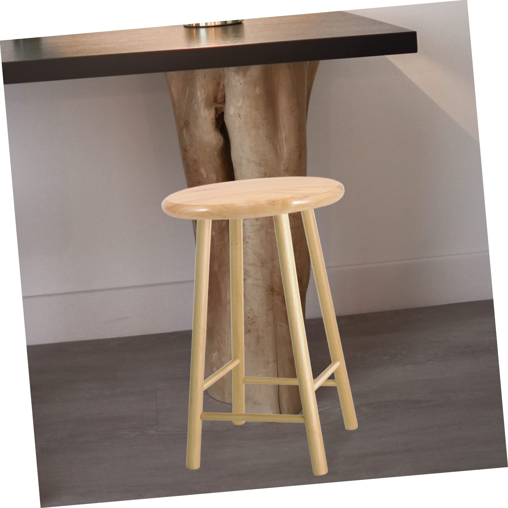 WOONEKY Sedile Sedia 2 Pcs Sedili Di Ricambio Industriali Sgabello Con Serratura Della Porta Del Capannone Sedia Rotonda Sedile In Legno Pezzo Di Sedile Fornitura