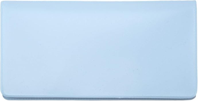 Baby Blue Vinyl Checkbook Cover, Top Tear Personal Vinyl Checkbook Cover