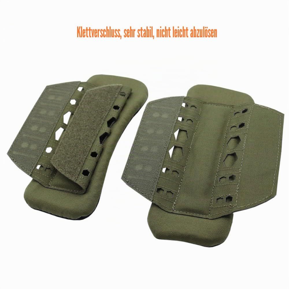 ACEXIER Taktische Weste Schultergurt Pad Rucksack Atmungsaktive Mesh Kissen Pad Laser Schneiden Für Jagd Weste Outdoor Rucksäcke, Schwarz