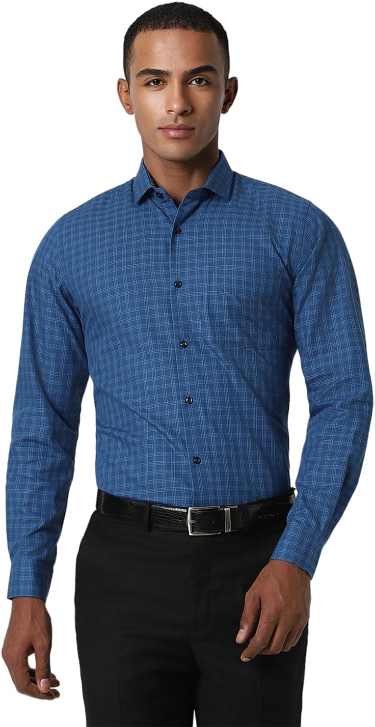 Peter England Men Polycotton Solid Slim Fit Shirt