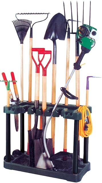 KCT Garden Tool Rack Storage Trolley with Wheels - Holds Over 30 Tools