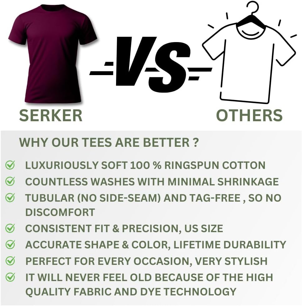 SARKER Mens Soft Cotton Plain Athletic Crew Neck T-Shirts - Image 2