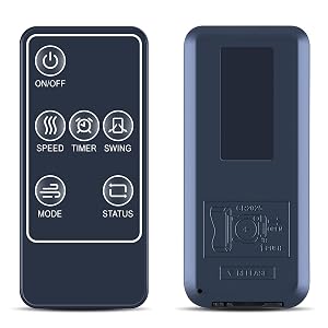 RETROSUN Tower Fan Replacement Remote Control for Uthfy 41 Quiet Bladeless Floor Fan HY-1051