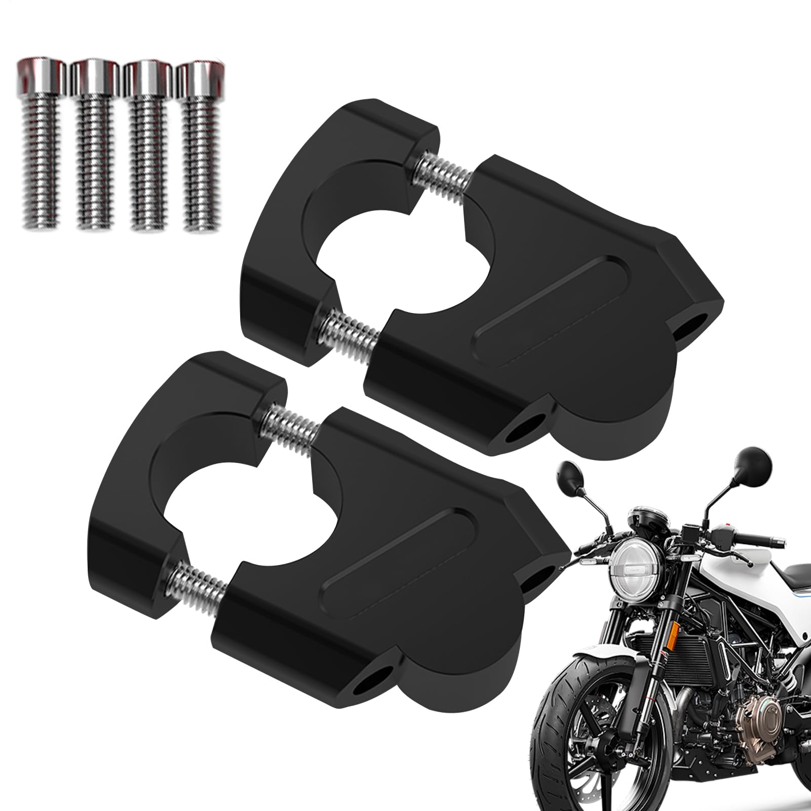 Rehausser le guidon motocross avec ce bloc de serrage en aluminium haute stabilité