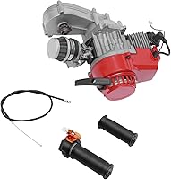 Vista 12 de Motor de 49CC de 2 Tiempos para Mini Moto de Cross de Bolsillo de 49cc, Mini Motor de Arranque por Tirón para Mini Motocicleta ATV Quad Scooter de 4