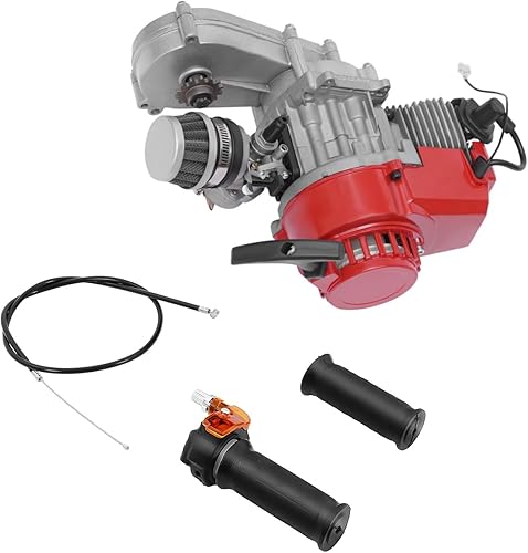 Miniatura 12 de Motor de 49CC de 2 Tiempos para Mini Moto de Cross de Bolsillo de 49cc, Mini Motor de Arranque por Tirón para Mini Motocicleta ATV Quad Scooter de 4