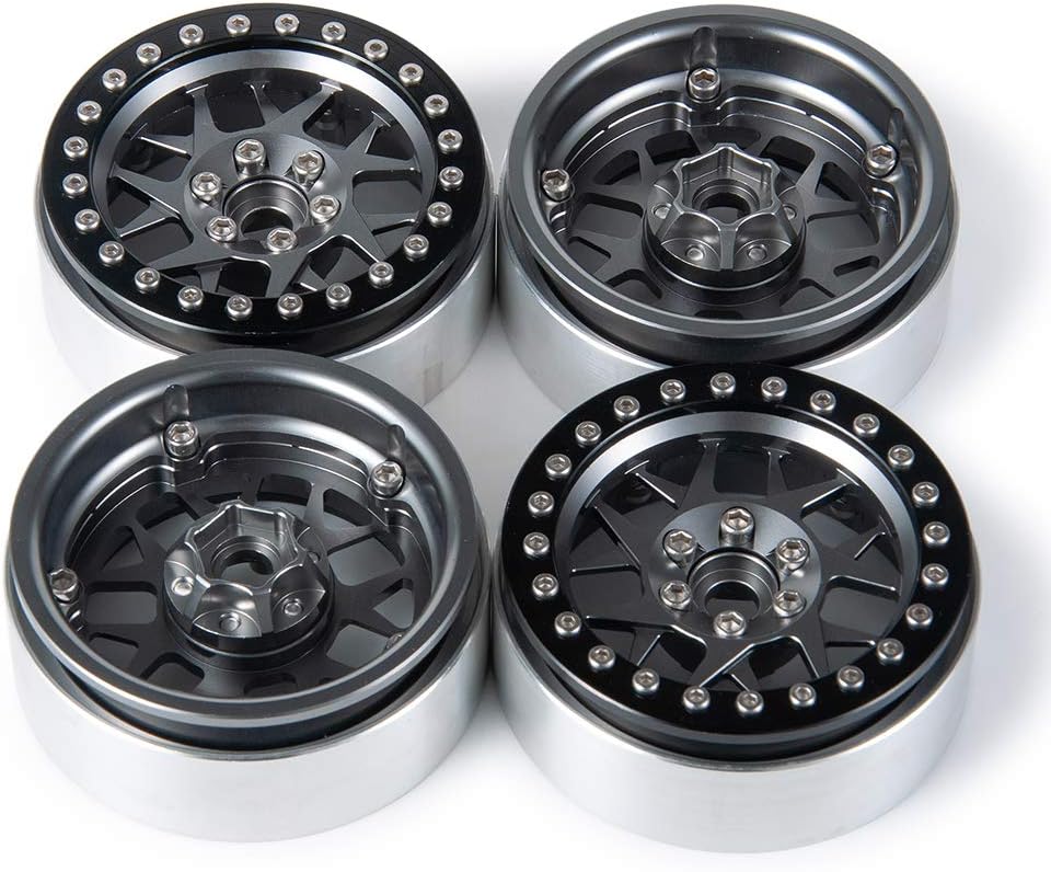 Amazon.com: MORLORDY 4PCS RC 2.2 Beadlock Wheels Aluminum Alloy 2.2 ...