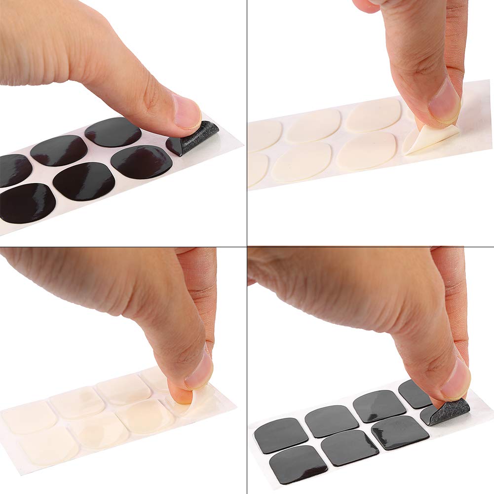 8Pcs Sax Mouthpiece Patch Pad 0.3/0.5/0.8mm Boquilla Parches Almohadillas Cojines para Clarinete y saxofón Soprano Alto Tenor