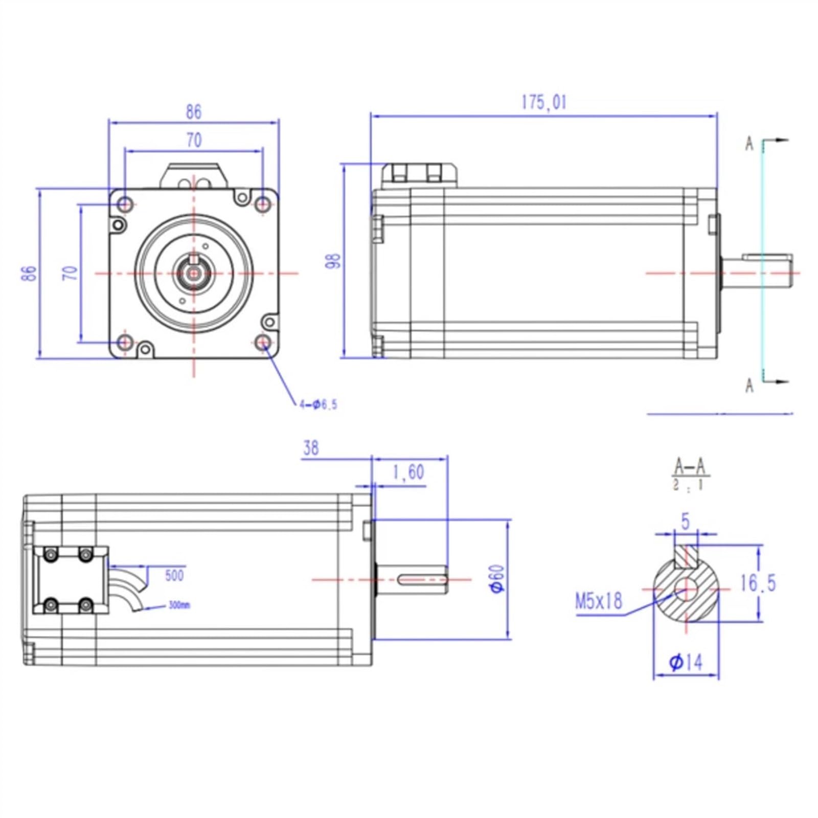 Motoréducteur de réduction de moteur à engrenages CC Nema34 3 phases 12N.m servomoteur pas à pas en boucle fermée 2000 tr/min encodeur hybride Kits d'entraînement de servomoteur 3HSS2208H + 86J12156EC