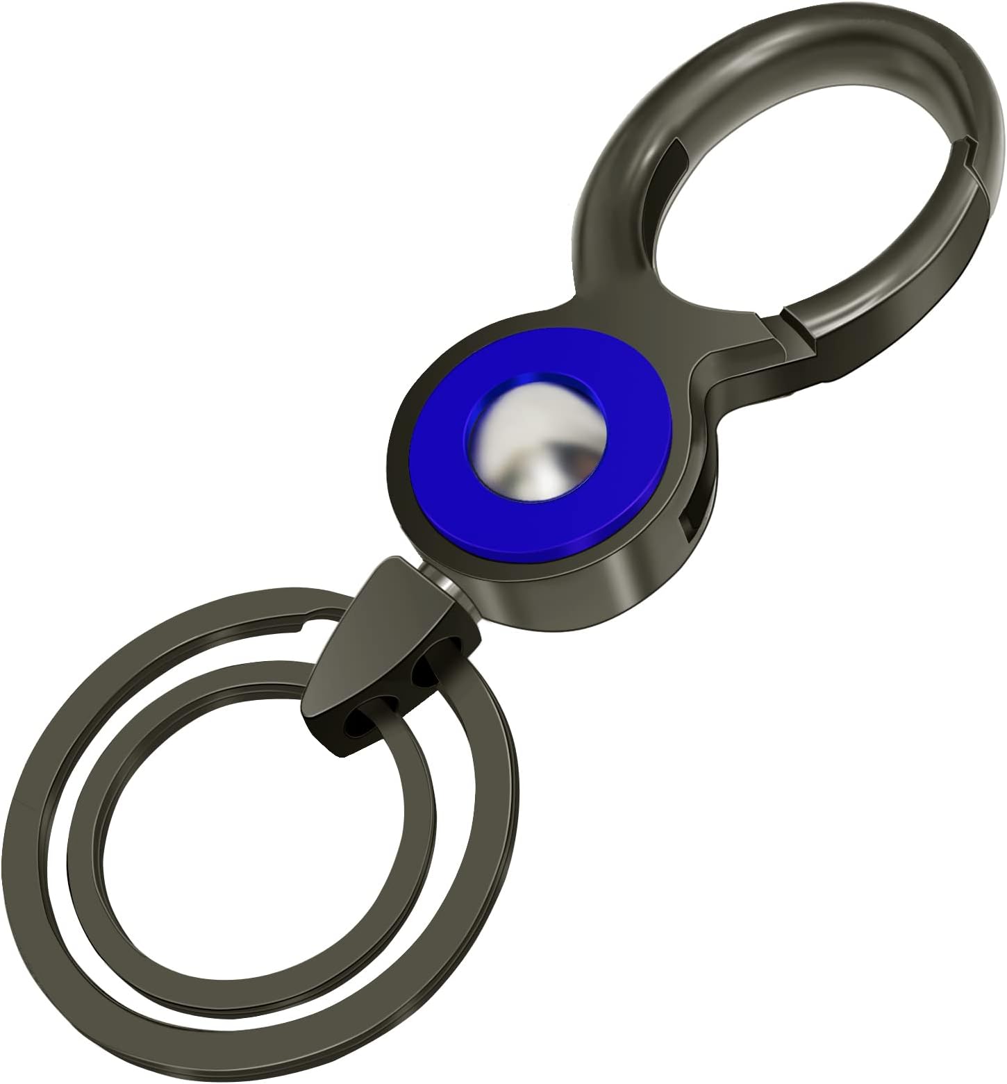 Idakekiy Key Chain Zinc Alloy with 2 Key Rings Premium Car Business keychain for Men and Women