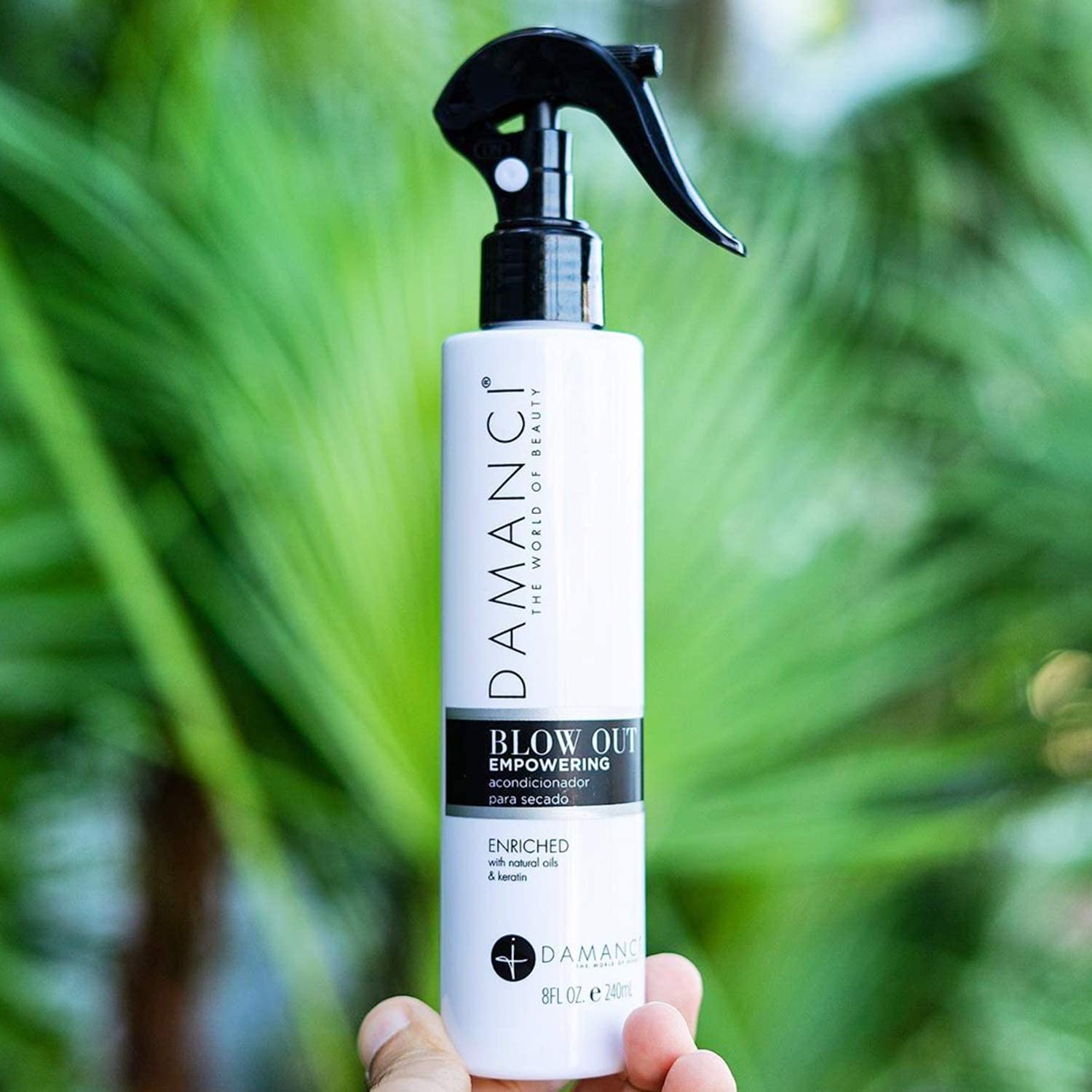 DAMANCI Empowering Blowout Spray, Professional Heat Protectant for Hair, Premium Blow Dry Spray and Keratin Leave in Conditioner 2 pk./8 oz.