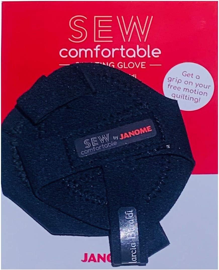 Janome Sew Comfortable Quilting Gloves by Marcia Baraldi