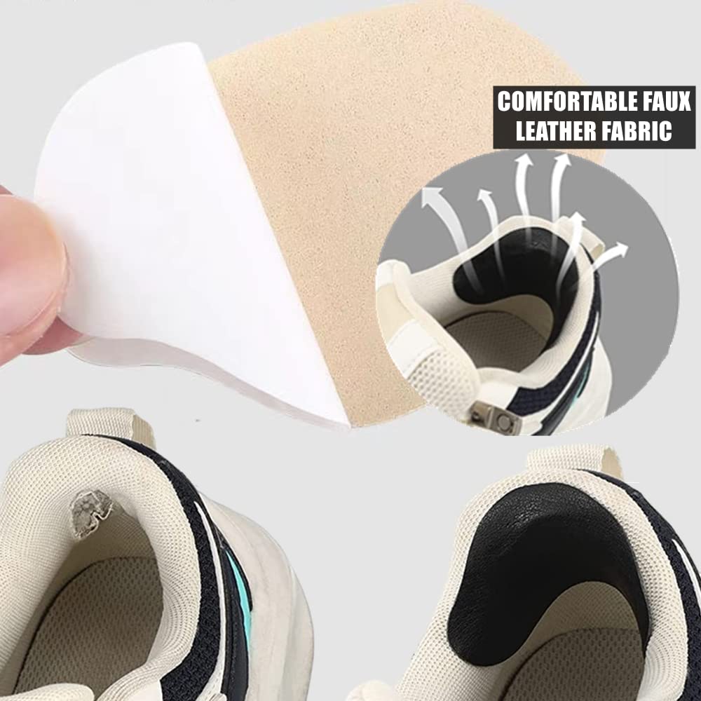 8PCS Shoe Heel Repair Kit, Self Adhesive Cloth Repair Patch, 2 Different Sizes Of Black Shoe Heel Grips Shoe Glue For Preventing And Repairing Holes In Various Types Of Shoes - View #4