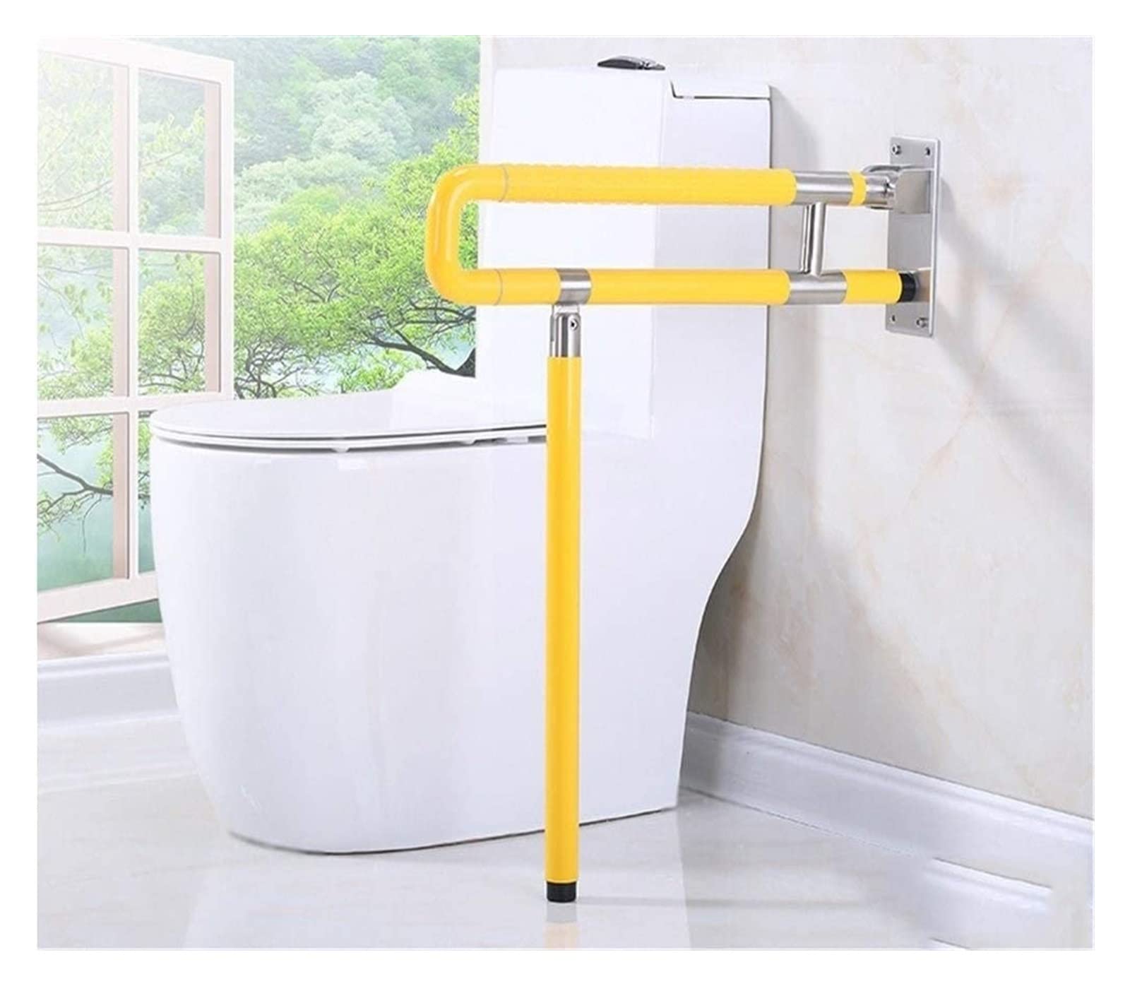 Maniglione Corrimano di sostegno di sicurezza for anziani/disabili, ventosa forte, antiscivolo, lucidato