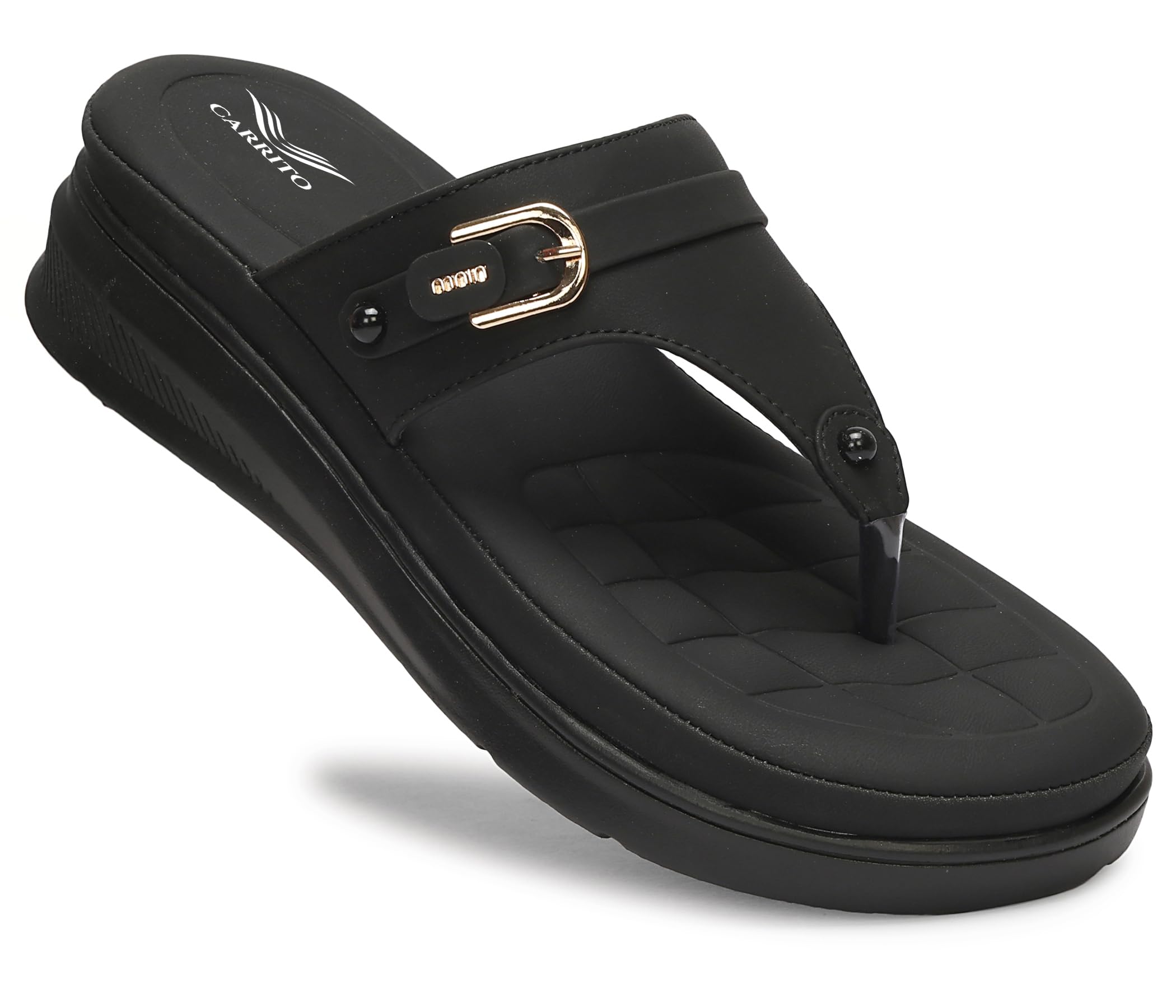 Women Wedge Heels Thong Sandals | Comfortable Flats | Comfort Orthopaedic Sandals for Girls| Doctor Slippers/Flip-Flops | Arch Support & Stylish Block Heel Cushion | Casual Lightweight Anti-Skid Sole| Slip-on | Pump and Mule Sandals | Ultra-Cushioned Shock Absorbing Footbed | Open Toe & Toe Separator Style | Women Daily Use Formal | Platform Ladies Flat Wear Footwear-image-25