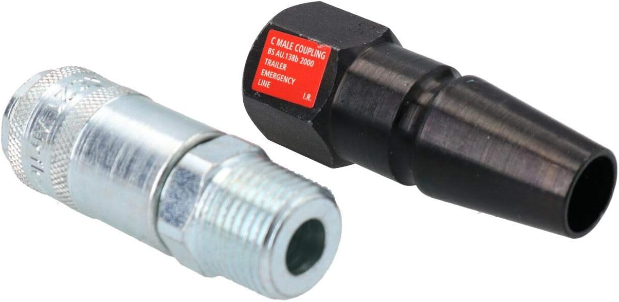HGV Red Line C Coupling to PCL Coupler Fitting 1/2" BSP Air Hose Convertor