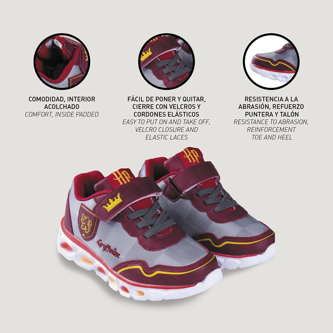 CERDÁ LIFE'S LITTLE MOMENTS Zapatillas con Luces Niña de Harry Potter - Licencia Oficial Warner Bros Zapatillas con Luces Niña de Harry Potter - Licencia Oficial Warner BrosNiñas