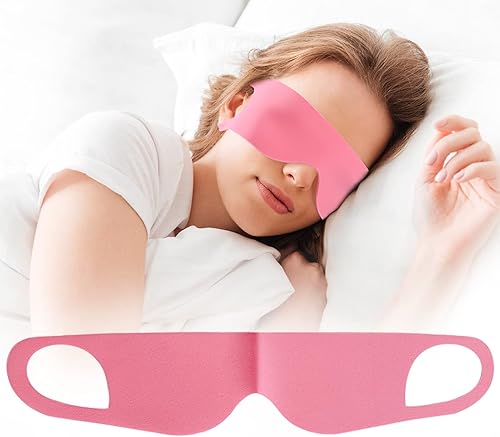 FRESHME Máscara ligera y transpirable para dormir con bloqueo de presión cero para hombres y mujeres para viajes siesta con ojos y flexibles