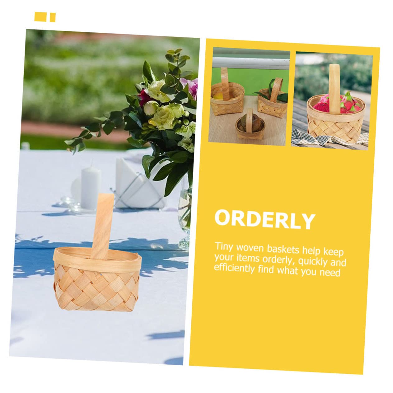 TOPBATHY 25stücke Miniatur Wicker Basket Rustikaler Blumenkorb Für Hochzeiten Partys Und Gastgeschenke Handgefertigte Wäschekörbe
