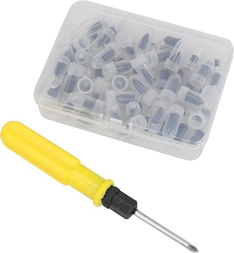 JANSION 60PCS Rubber Plug Tyre Repair Kit Contains Two Sizes of Spiral Rubber Pl