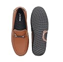 JACTOOZ Men's Synthetic Leather Slip-On Loafers with Metal Bit Detail Comfortable Formal Casual Office Driving Shoes Lightweight Durable Stylish Wear gallery image