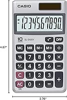 Vista 2 de Casio SL-310SV, Sloar Powered Standard Function Calculator
