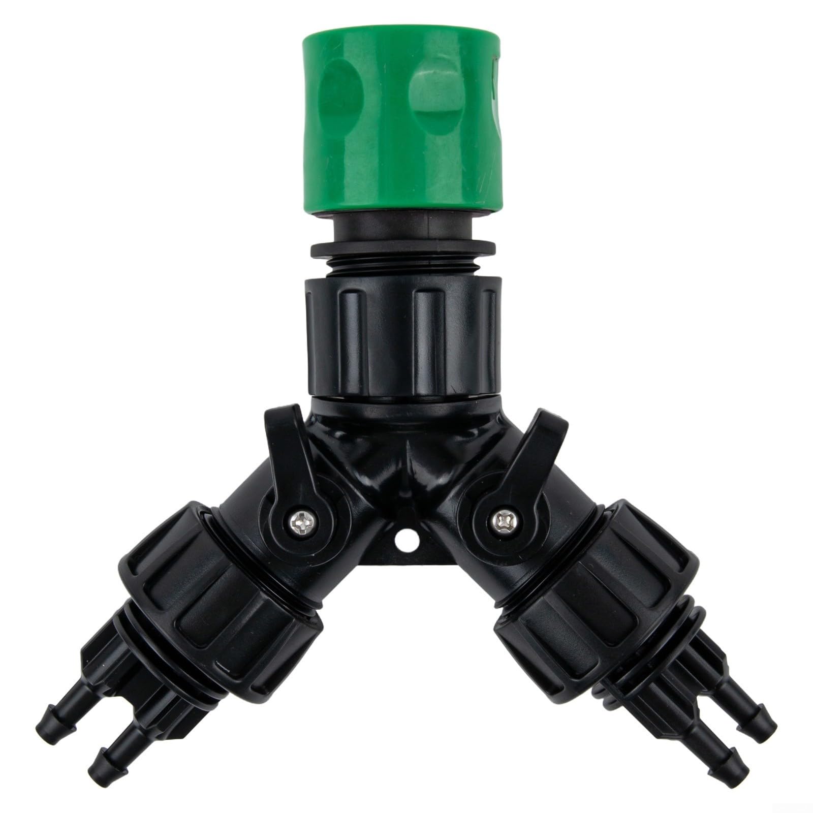 YJDOORPLAY Drip Irrigation Tap Adapter 4 Way Water Splitter System 1/4 Inch Connector For Greenhouse Bonsai Plant Automatic Watering Equipment