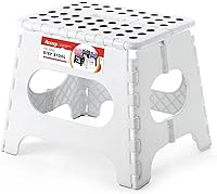Vista 1 de ACSTEP Taburete Plegable para Adultos y Niños de 11 Pulgadas de Altura, Taburete de Plástico Ligero Plegable que Soporta hasta 300 libras, Taburete