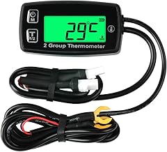 Dual Digital LCD Motore Termometro Indicatore di temperatura Termometro di temperatura per autocarro con cassone ribaltabile Scooter Dirt Bike Motore fuoribordo Motore per motoslitta marina
