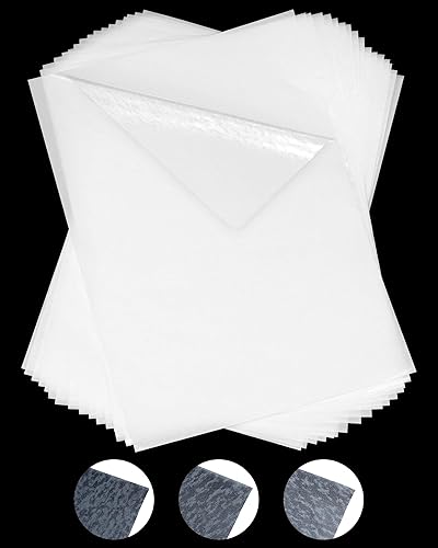 PLANTIONAL Hojas adhesivas de doble cara para planchar: 20 piezas de peso medio tamaño A4 de doble cara, parche a presión de doble cara, hoja de