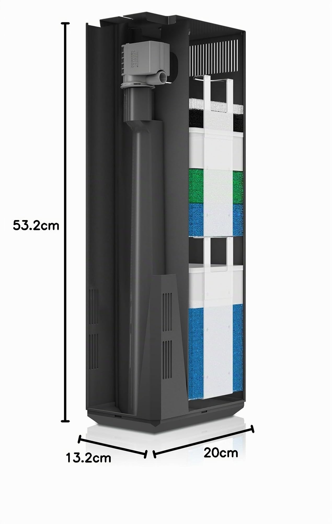 Juwel Aquarium - Bioflow Innenfiltersystem L - passend für Aquarien ab 60 cm Höhe, bis 400 Liter