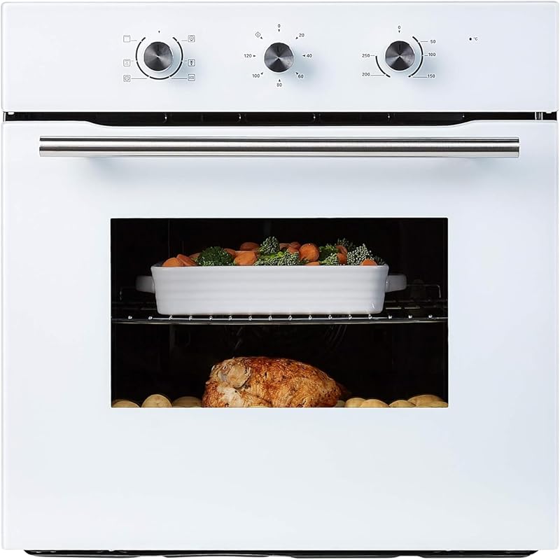 Cookology COF600WH 60cm White Built-in Single Electric Fan Forced Oven & timer