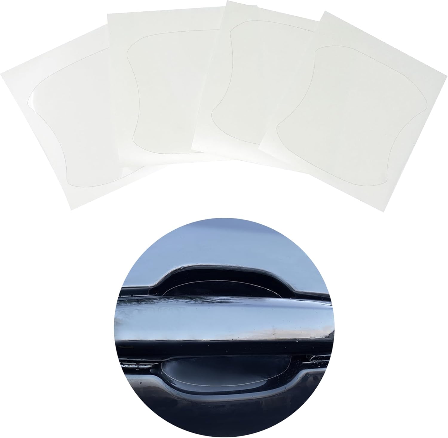 Self-adhesive Door Film 4-Piece 3M Clear - Scratch Protector Film, Self-Adhesive Door Edge Guard - Foto 6