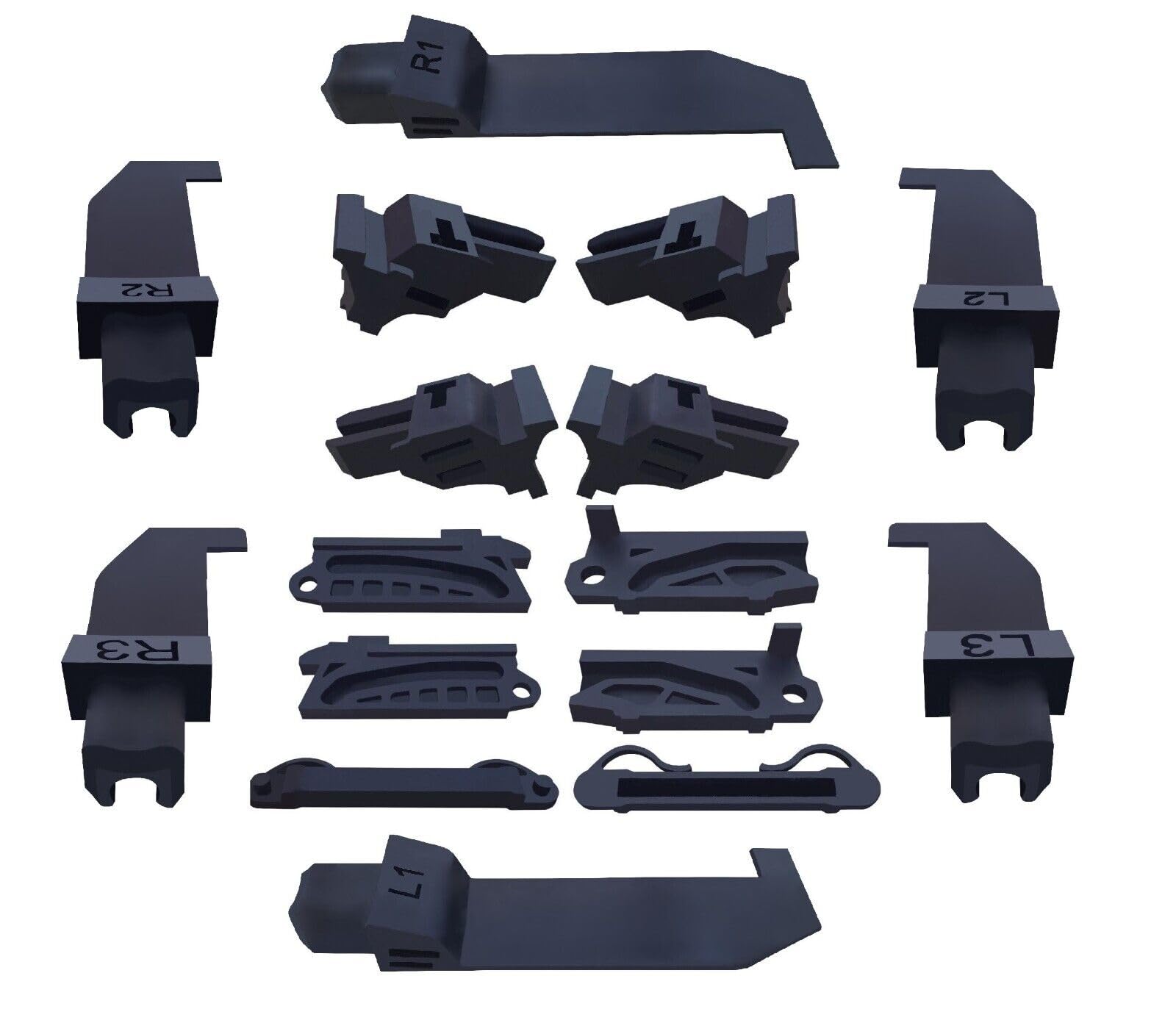 Kit di riparazione completo per capote compatibile con Fiat 500 Cabrio Fiat 500C 500 C (16 pezzi)