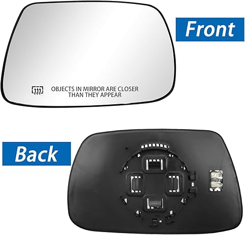 Miniatura 6 de Espejo calefactable de repuesto para Jeep Grand Cherokee 2005 2006 2007 2008 2009 2010, espejo lateral con soporte trasero (derecha)