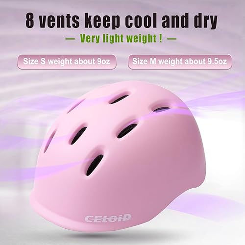 Miniatura 5 de CELOID Casco de bicicleta para niños de 5 a 8 a 10 a 14 a 16 años, para niños y niñas, para ciclismo, monopatín, patineta, patineta, casco
