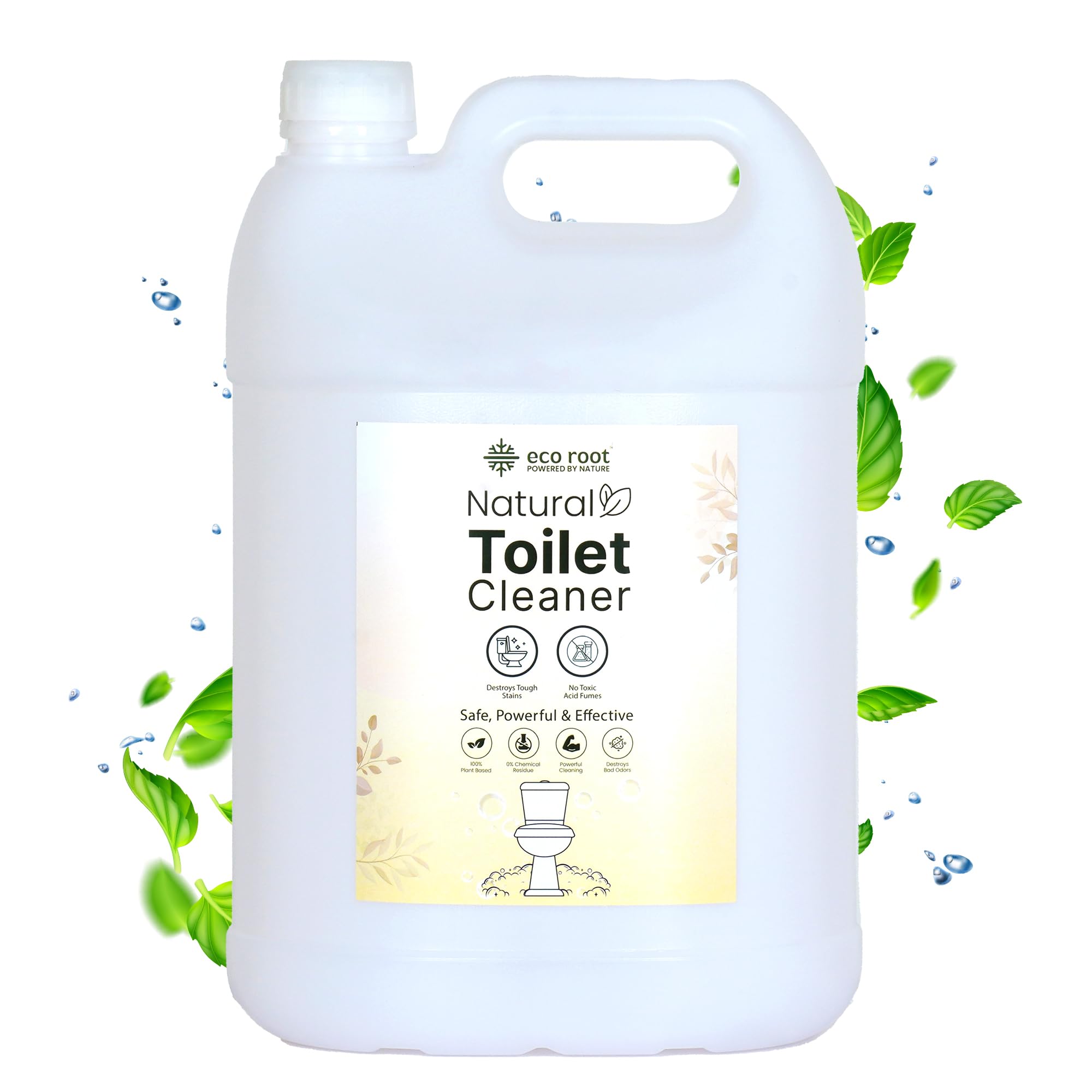 ECOROOT Natural Toilet Cleaner Liquid, 99% Natural & Plant-derived, Earth-friendly & Allergen-free, Removes Bacteria, Germs & Tough Stains, Bathroom Cleaner, Pet & Baby Safe Mega Saver Pack 5ltr (B0D8B86ZR1) Amazon Price History, Amazon Price Tracker