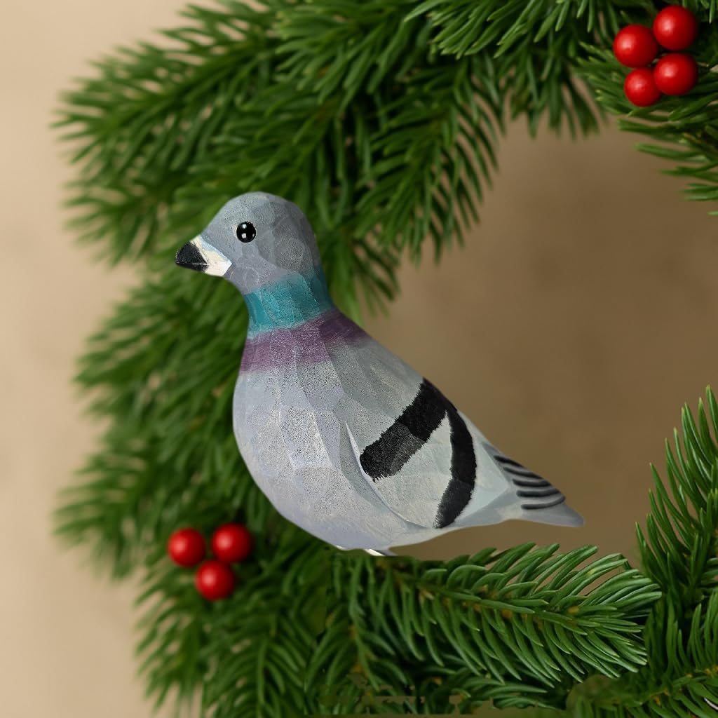 Clip-On Wooden Pigeon Ornament image 4