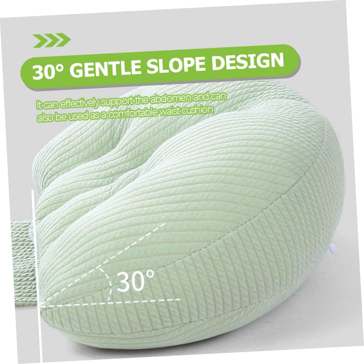 Maternity Pillow U-Shaped Pillow for Pregnant Women for Abdominal Support Waist Belt