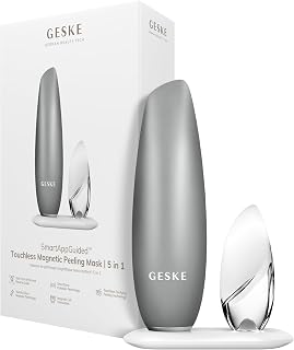 GESKE SmartAppGuided™ Touchless Magnetic Peeling Mask 5 in 1 | Magnetic Face Mask | Removes Impurities | Facemask | Pore Cleansing | Skincare for All Genders | Best of Face Masks | Clean Skin Glow