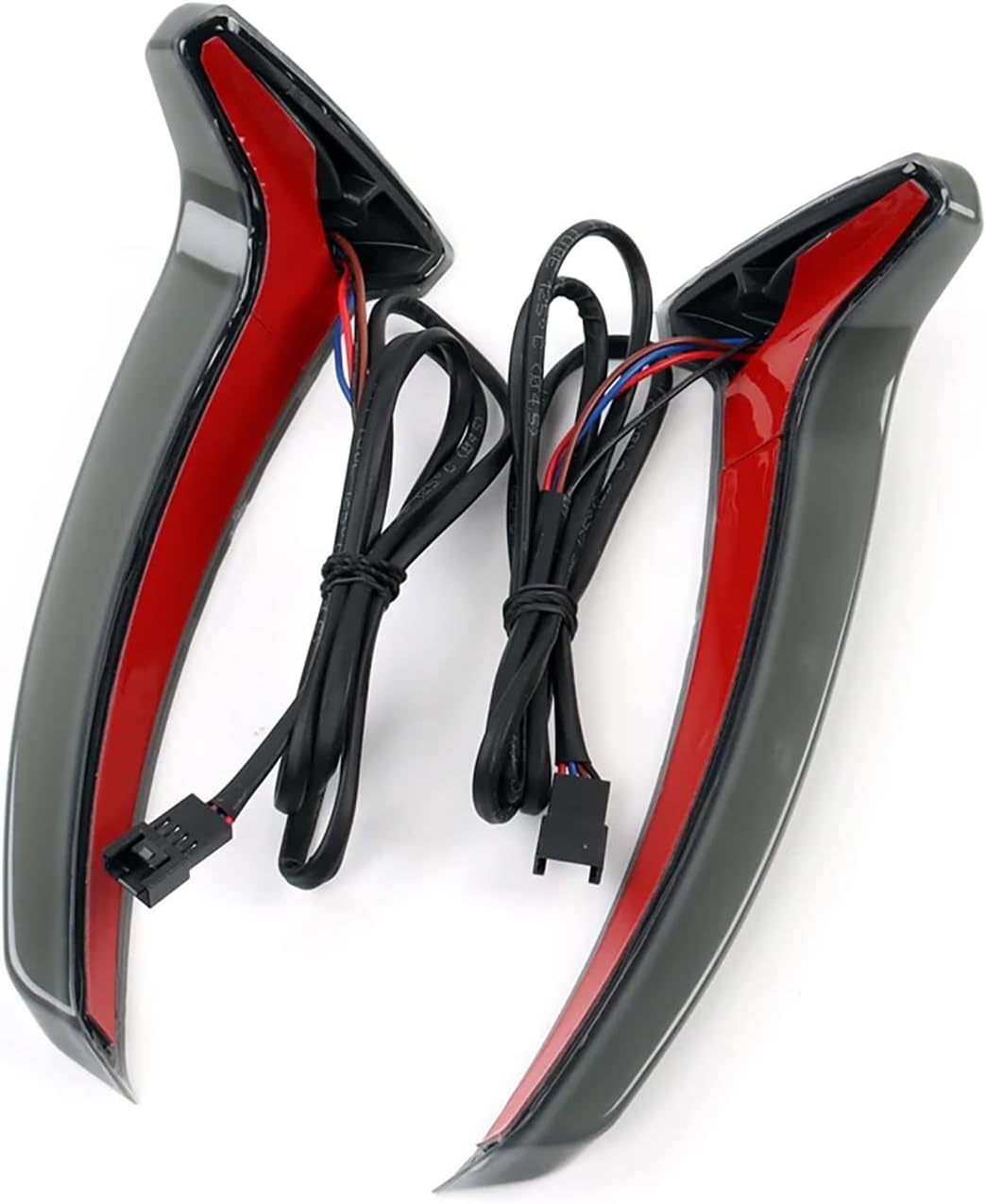 Motorcycle Led Saddlebag Brake Flowing Turn Signal Accent Light Indicator F​it for Indian Chieftain Roadmaster Springfield Dark Horse (Dark grey)