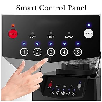 Amazon | 防音カバー付き2リットル垂直ブレンダー、2200W