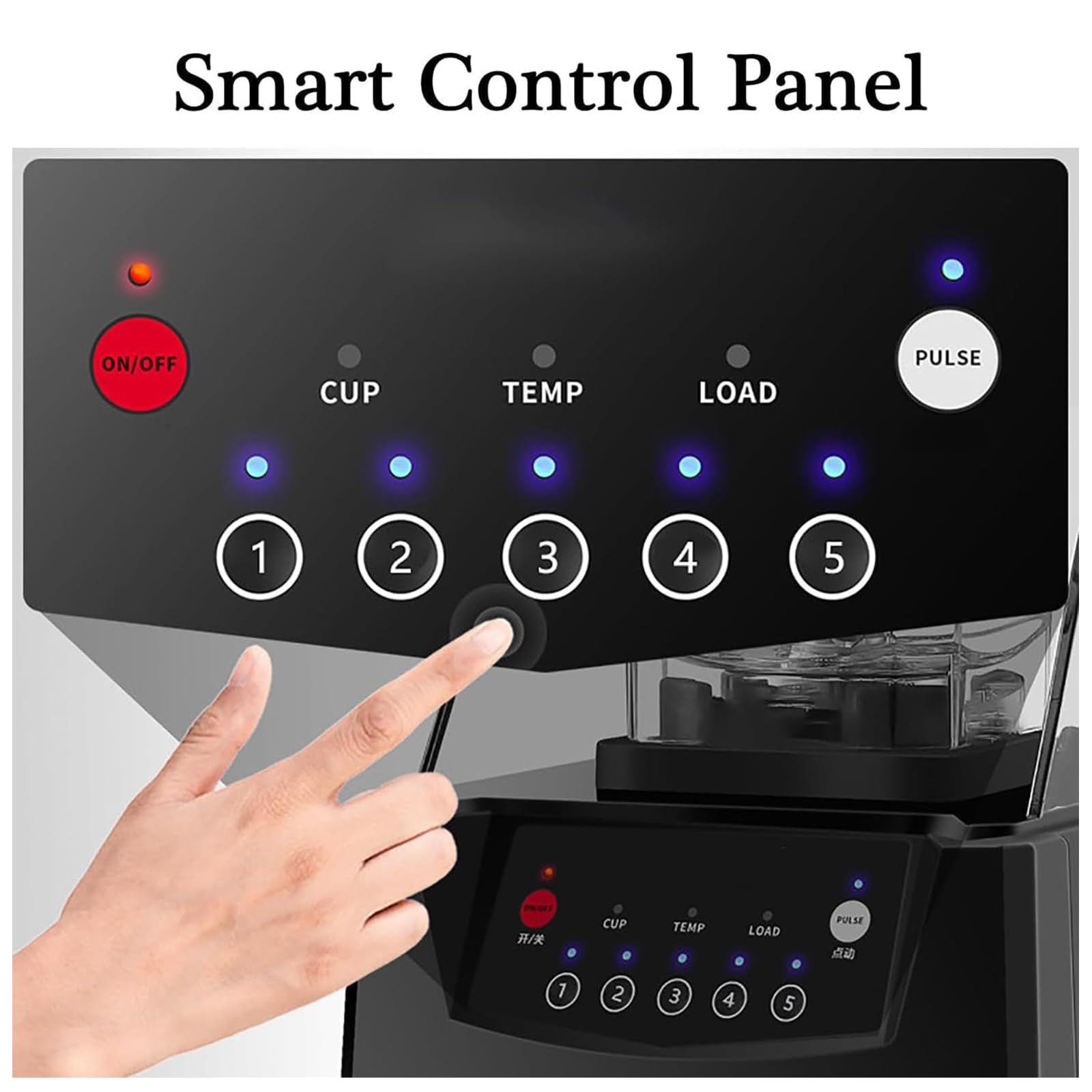 Amazon.co.jp : 防音カバー付き2リットル垂直ブレンダー、2200W