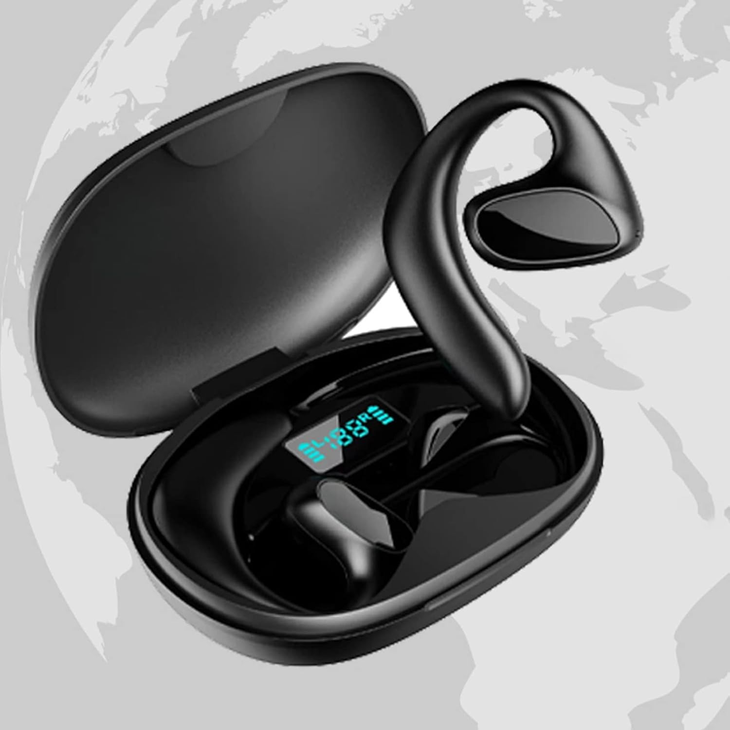 Tłumacz Języka Słuchawki Douszne, Zestaw Słuchawkowy Bluetooth M8 Obsługuje 144 Języki Dwukierunkowe Języki Tłumaczenia w Czasie Rzeczywistym Tłumacz Mowy Słuchawki do Nauki