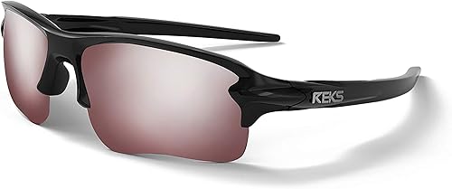 REKS Gafas de sol polarizadas Trivex Color Boosting con espejo verde espuma de mar