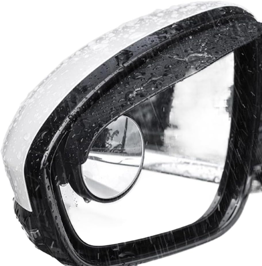 Round Convex Blind Spot Mirror with 360-Degree View, Compatible with Vehicles Requiring R6FB-Style Side Mirror Accessory