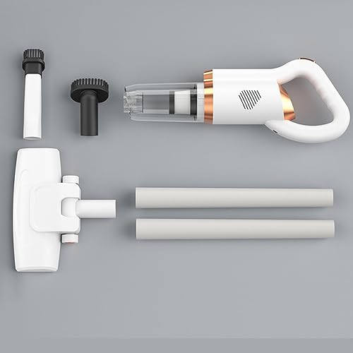 Miniatura 6 de Pwshymi Aspiradora de palo, aspiradora de mano pequeña, potente aspiradora inalámbrica 2 en 1, recargable con batería de larga duración, diseño